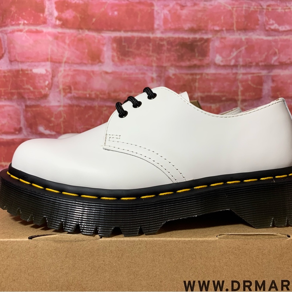 DR. MARTENS 1461 BEX SMOOTH LEATHER OXFORD SHOES WHITE 26654100 WOMEN’S SIZES